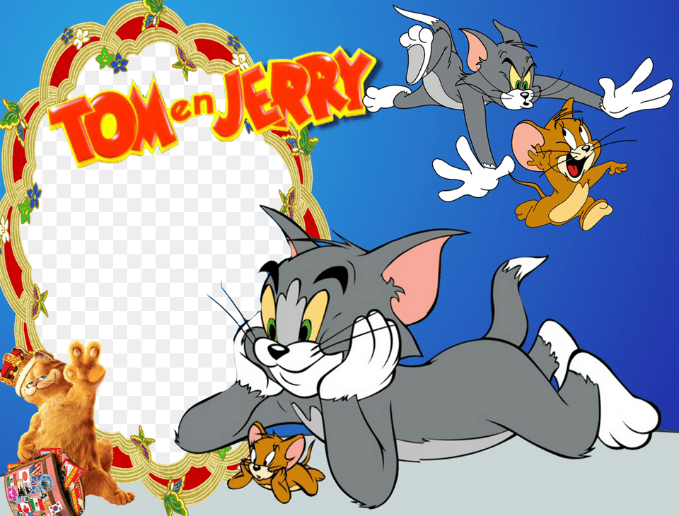 Frames Tom And Jerry Tom Amp Jerry Background, Book, Comics, Publication, Cartoon Free Png