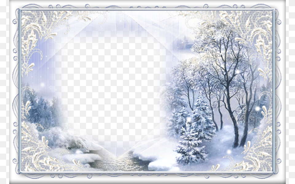 Frames Winter Clipart Picture Frames Borders And Frames Winter Photo Frames, Ice, Nature, Outdoors, Weather Free Transparent Png