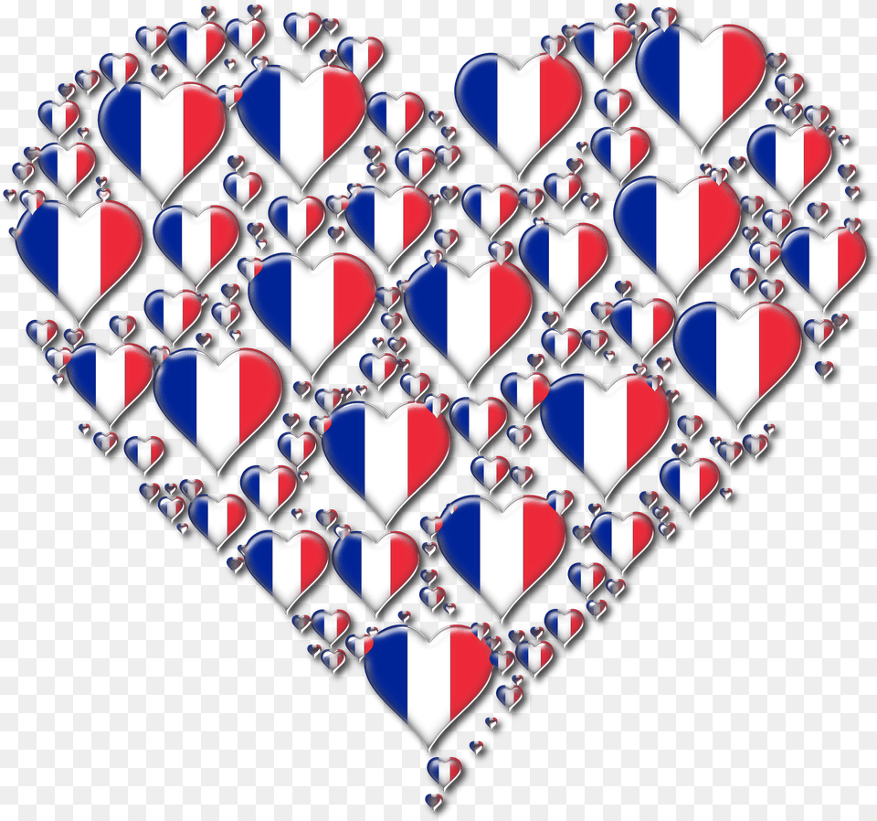 France Clipart Culture French Picture Heart In France, Balloon, Pattern Free Png Download