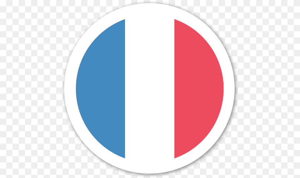 France Flag Sticker Circle, Logo, Disk Png
