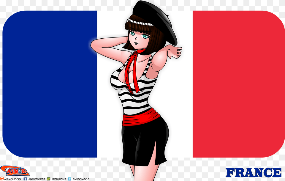 France In National Dress Cartoon, Adult, Person, Female, Woman Free Png Download