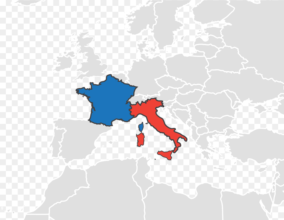 France Italy Map France And Italy On Map, Chart, Plot, Outdoors, Nature Free Png