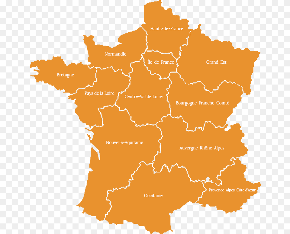 France Map All Regions Of France, Atlas, Chart, Diagram, Plot Free Png Download