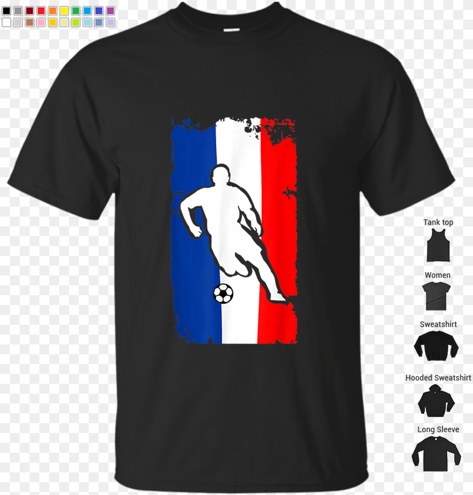 France Soccer Jersey French Flag Football Futbol, Clothing, T-shirt, Person, Shirt Free Png Download