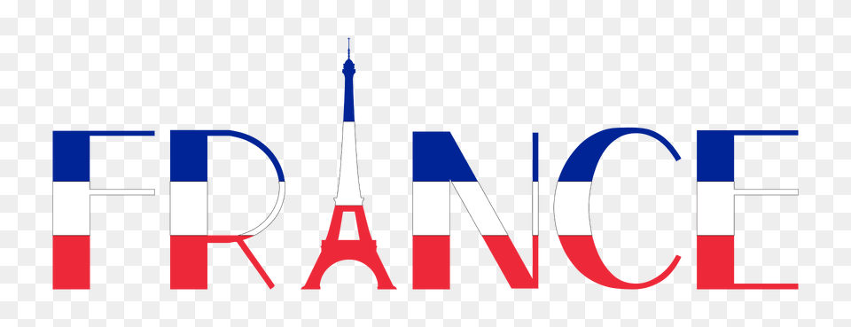 France Typography Clipart, Logo, City Png