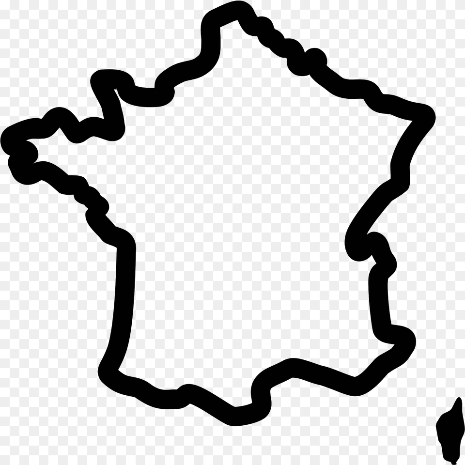 France Vector Clipart Free Library France Map Icon, Gray Png