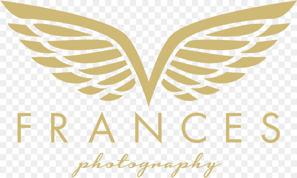Frances Photography Logo Bold Gold Wings National Energy Services Reunited Corp, Symbol, Text Png Image