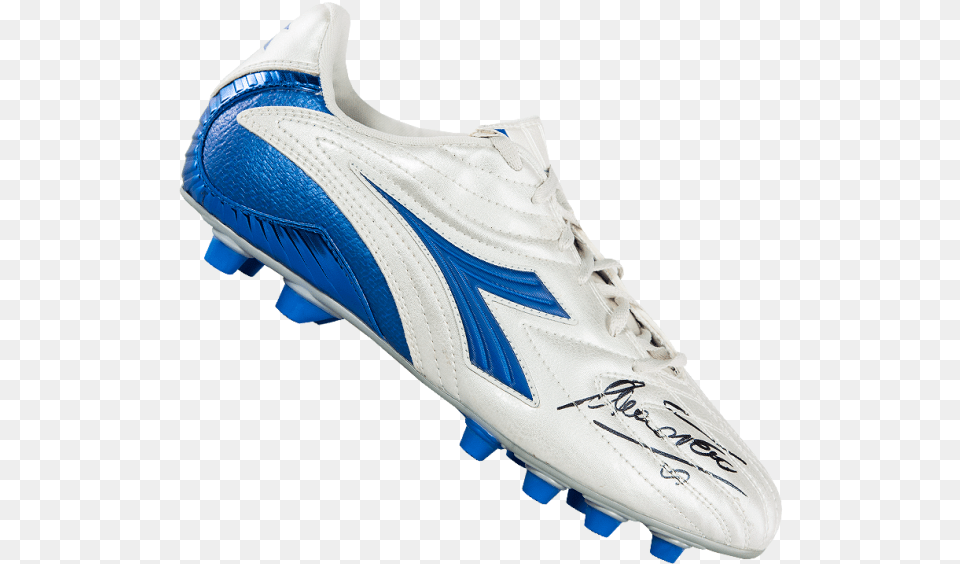 Francesco Totti Signed Blue And White For American Football, Clothing, Footwear, Shoe, Sneaker Free Transparent Png