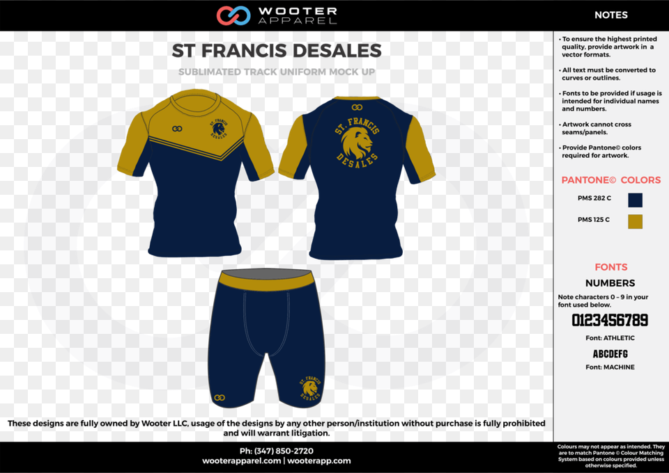 Francis Desales Blue And Yellow Sublimated Compression Jersey Shirt Green Colour, Clothing, T-shirt, Person Free Png