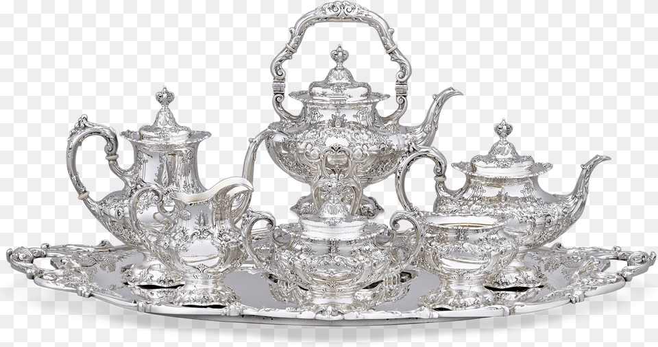 Francis I Coffee And Tea Set By Reed Amp Barton Tiara, Art, Cookware, Porcelain, Pot Free Png