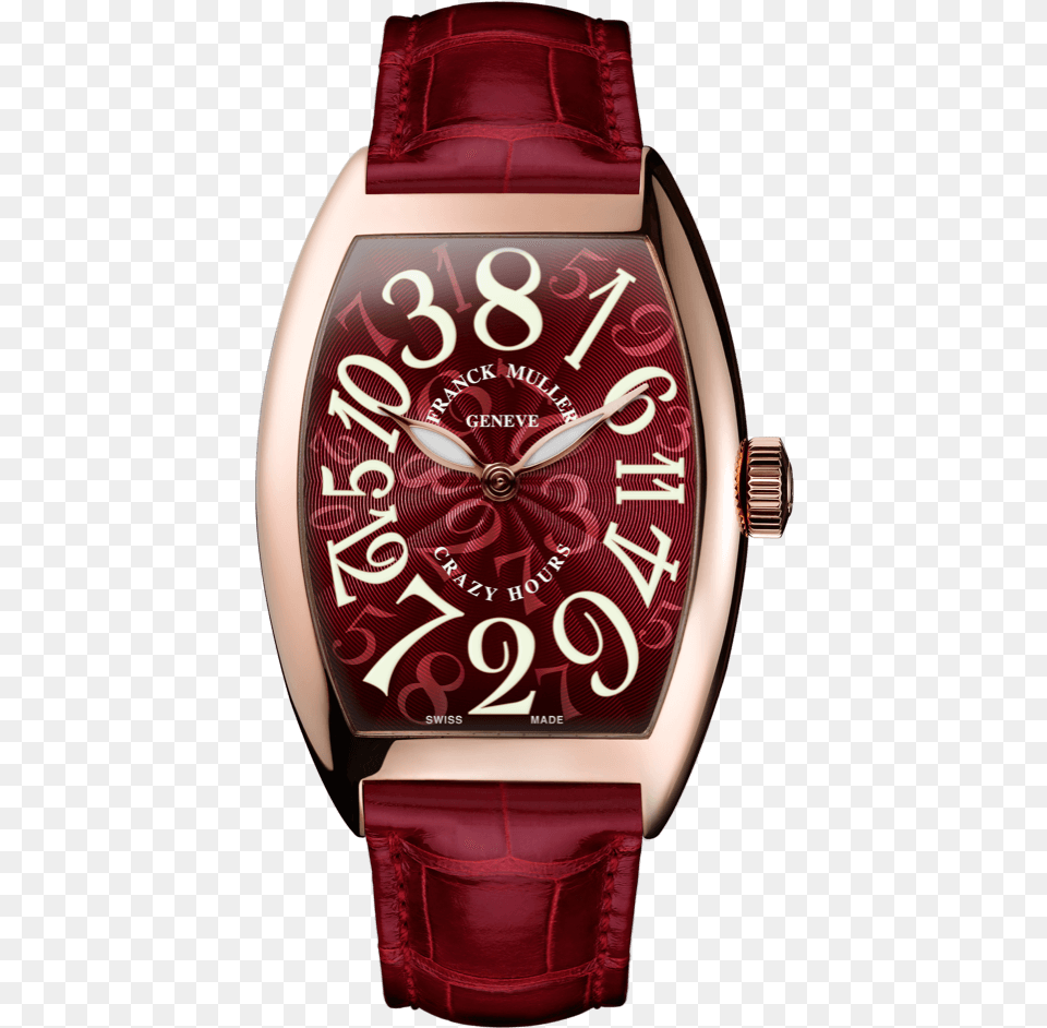 Franck Muller Casablanca 8880 C Dt Franck Muller Red Watch, Arm, Body Part, Person, Wristwatch Free Transparent Png