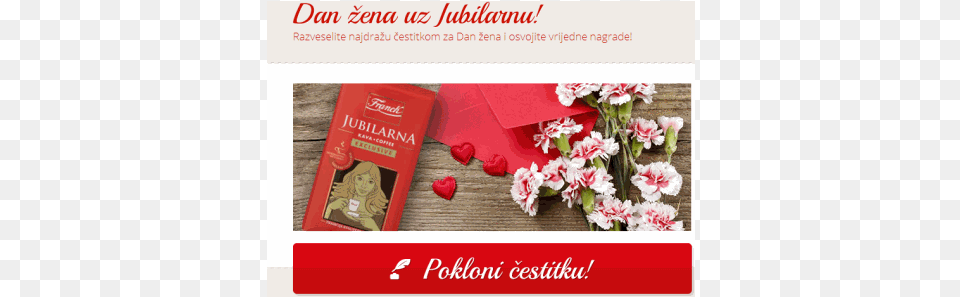 Franck Nagradna Igra Na Najboljasi Com Dan Zena Uz Walgreens, Advertisement, Carnation, Flower, Plant Free Png