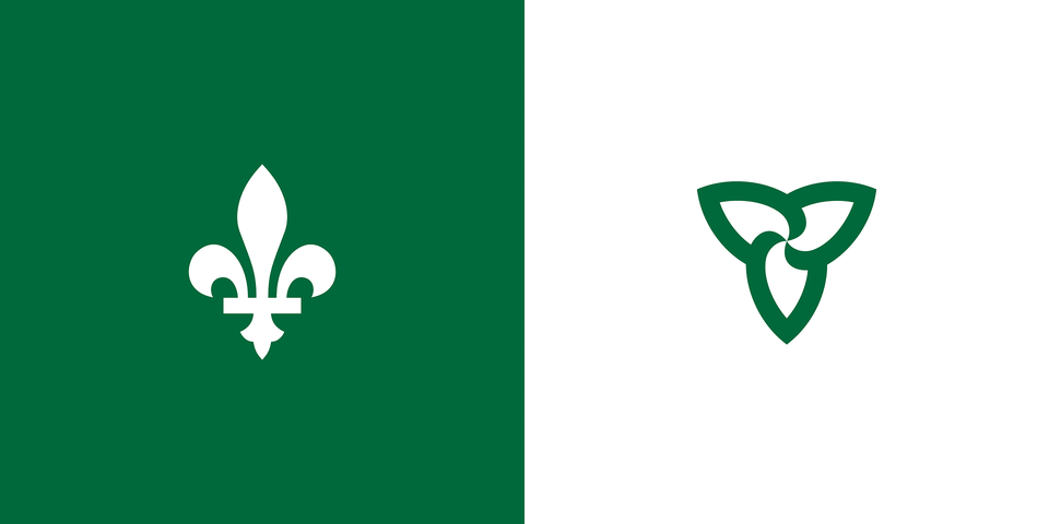 Franco Ontarian Flag Clipart Png Image