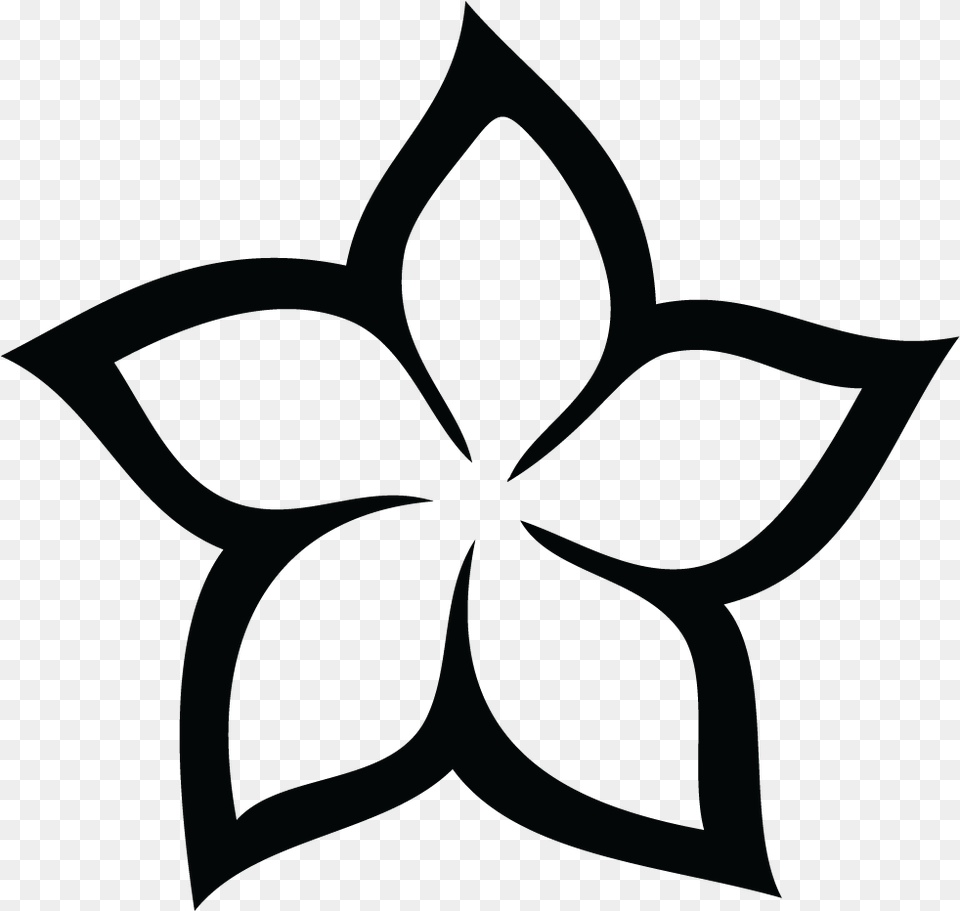 Frangipani Clipart Hawaiin Flower Rochester Flower City Logo, Symbol, Star Symbol Free Png