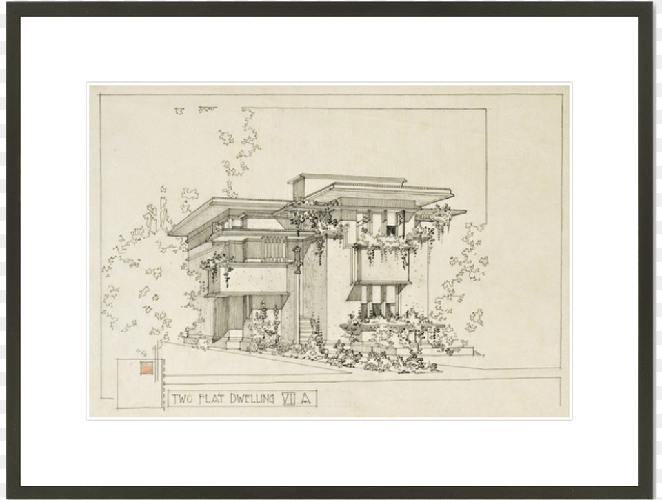 Frank Lloyd Wright Print, Art, Painting, Architecture, Building Free Png Download