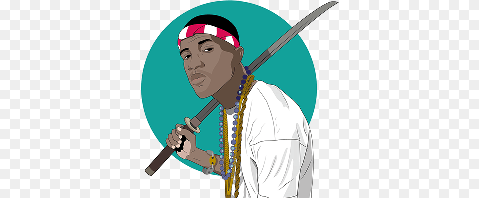 Frank Ocean Illustration On Behance Frank Ocean Cartoon, Sword, Weapon, Adult, Male Png Image