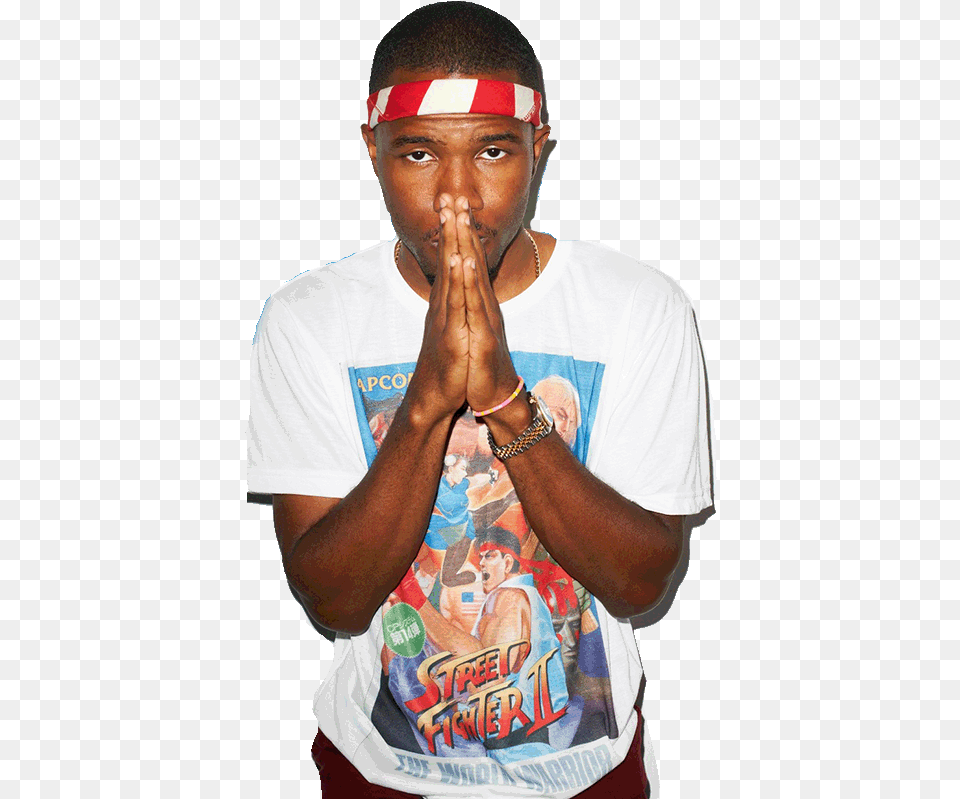 Frank Ocean Lgb Frank Ocean Black And White, T-shirt, Person, Clothing, Head Free Png Download