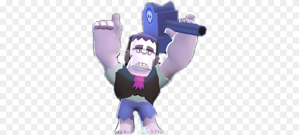 Frank Sticker By Brawl Stars Imagenes De Frank Brawl Stars, Purple, Baby, Person, Bottle Png