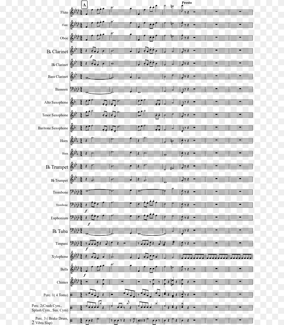 Frank Ticheli Shenandoah 9 Trumpet Sheet Music, Gray Png