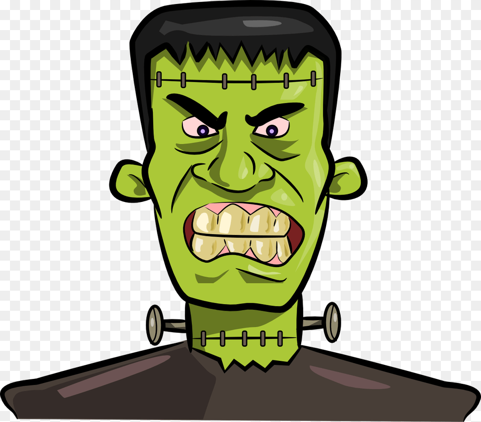 Frankenstein Clipart, Body Part, Mouth, Person, Teeth Png