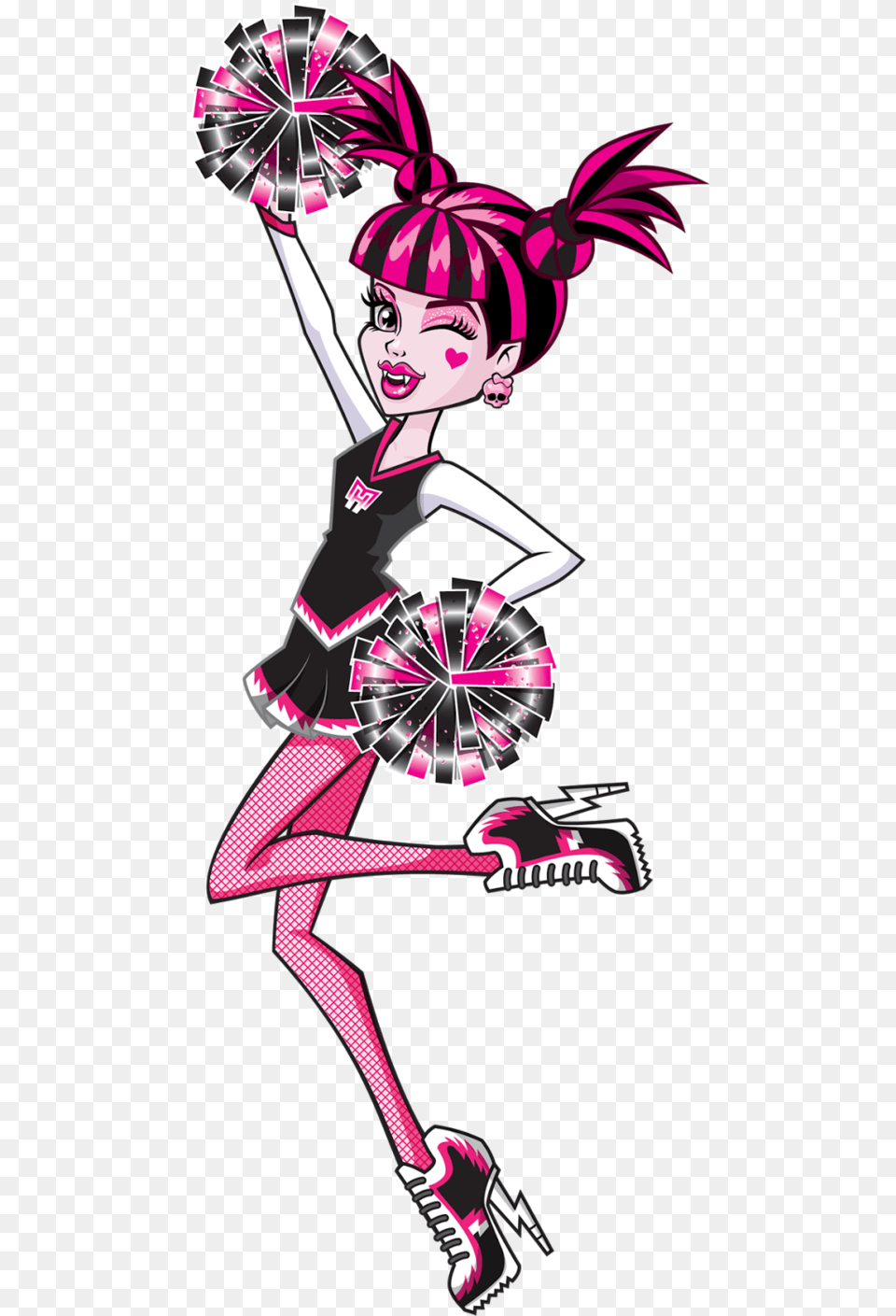 Frankenstein Clipart Ghoul Monster High Draculaura Fearleading, Publication, Book, Comics, Adult Free Png Download