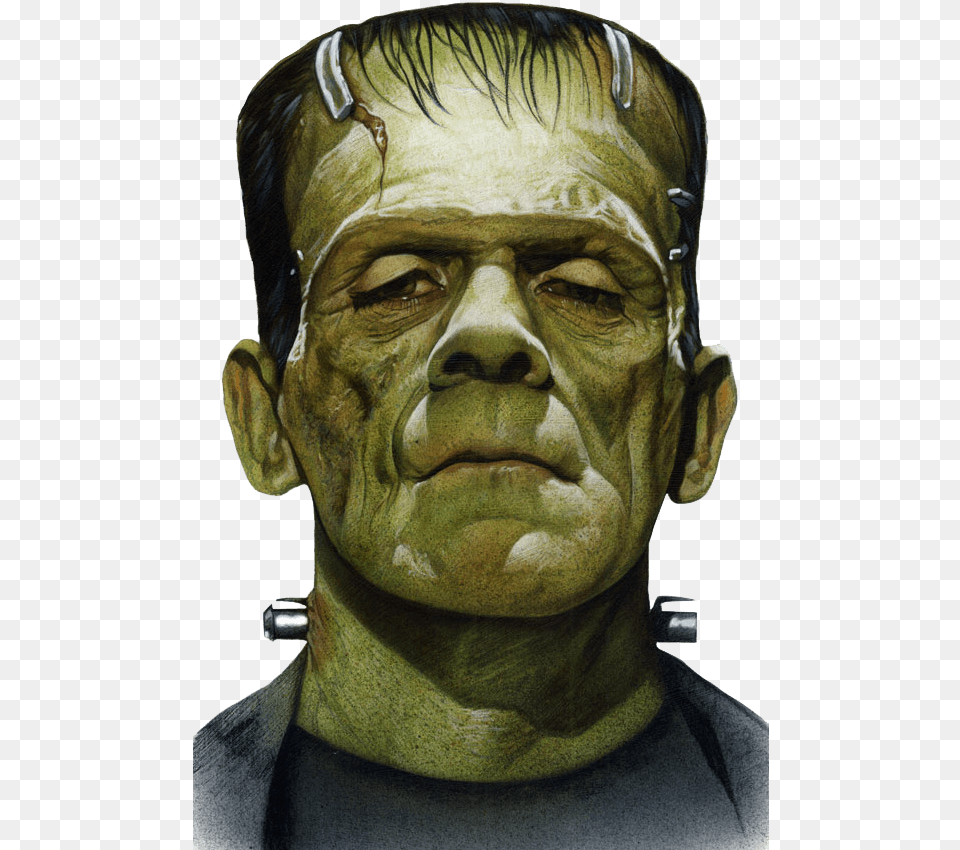 Frankenstein Face Close Up Frankenstein, Adult, Head, Male, Man Free Transparent Png