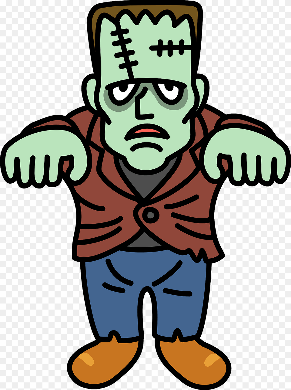 Frankenstein Monster Clipart, Baby, Person, Face, Head Png