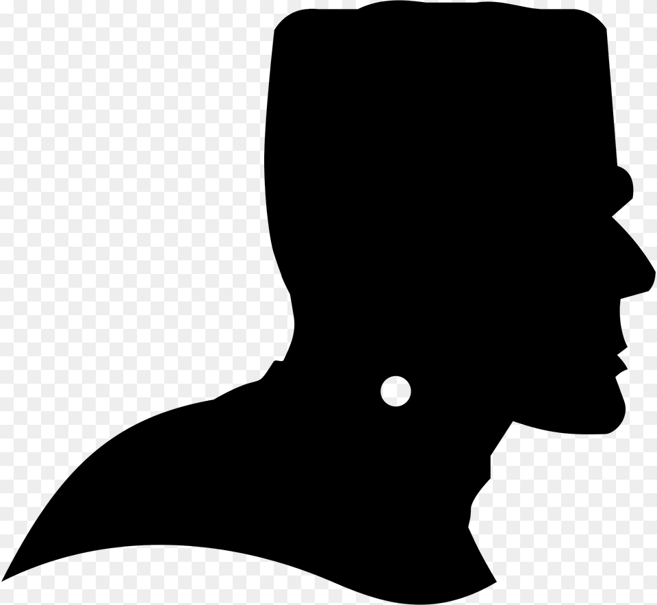 Frankenstein Monster Profile Dingbat Silhouette, Body Part, Face, Head, Neck Png