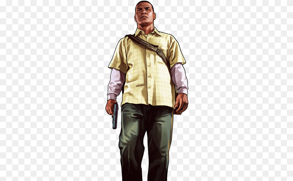 Franklin Clinton Grand Theft Auto V Ps3 Psn Cd Key Na, Clothing, Sleeve, Shirt, Long Sleeve Free Png Download