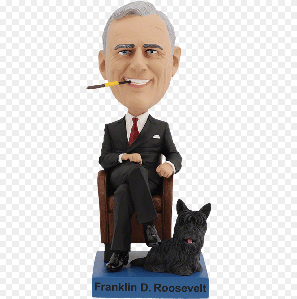 Franklin Delano Roosevelt Bobblehead Historical Royal Bobbles, Formal Wear, Person, Woman, Figurine Png