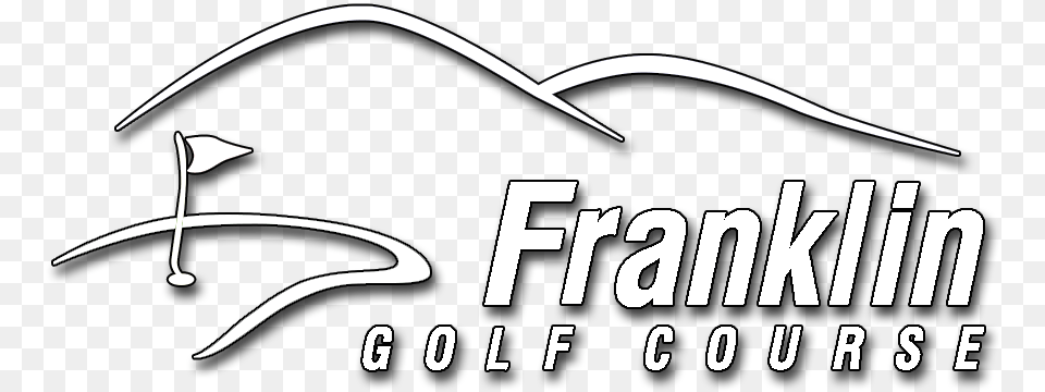 Franklin Golf Course Black And White, Logo, Stencil, Text Free Transparent Png