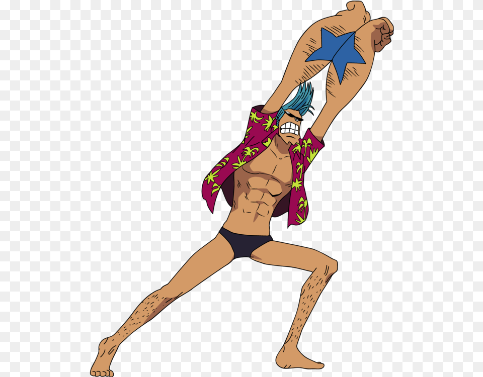 Franky One Piece Super Pose, Person, Skin, Tattoo, Face Free Transparent Png