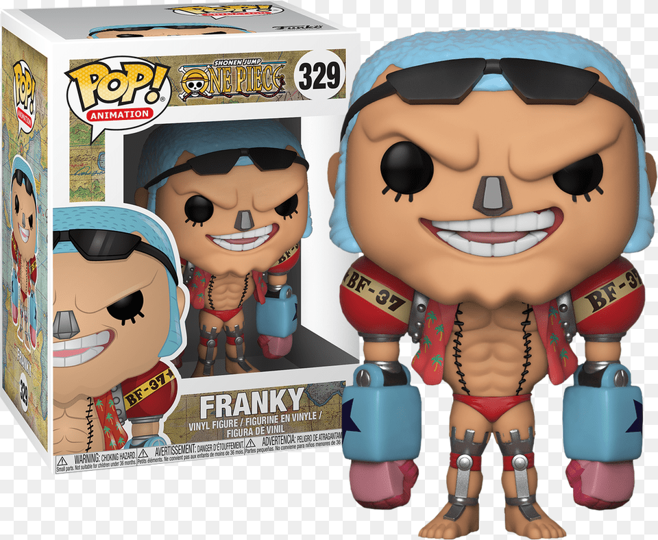 Franky Pop Vinyl Figure Franky One Piece Funko Pop, Doll, Toy, Person, Baby Free Png