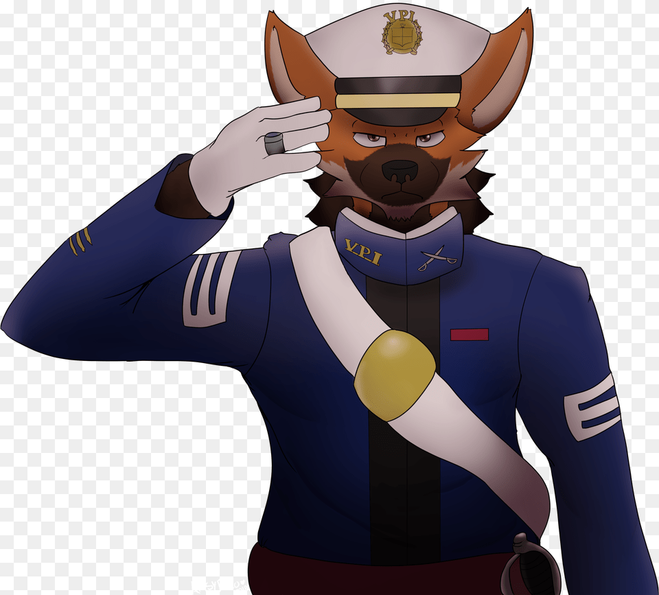 Franz Salute Cartoon, Captain, Officer, Person, Adult Free Png Download
