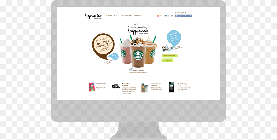 Frap Home, Advertisement, Ice Cream, Cream, Food Free Png Download
