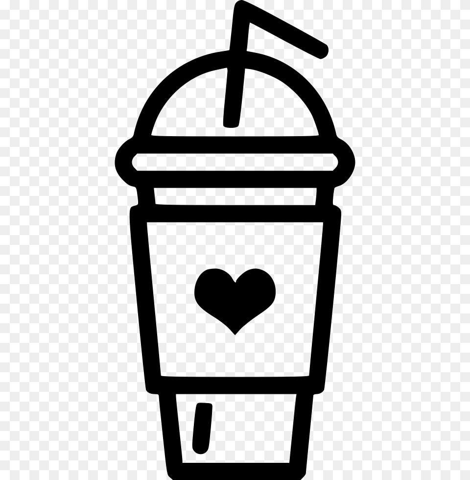 Frappuccino Milk Shake Icon Stencil, Gas Pump, Machine, Pump Free Png Download