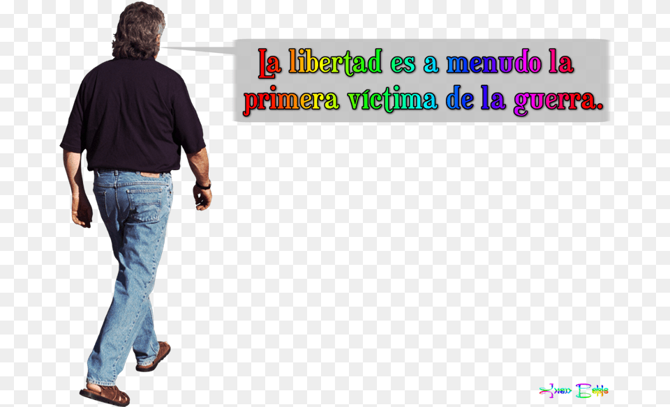 Frase Fondo Transparente Standing, Adult, T-shirt, Person, Pants Free Transparent Png