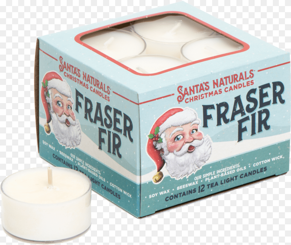 Fraser Fir Tea Light Christmas Candles Box, Baby, Person, Face, Head Png Image