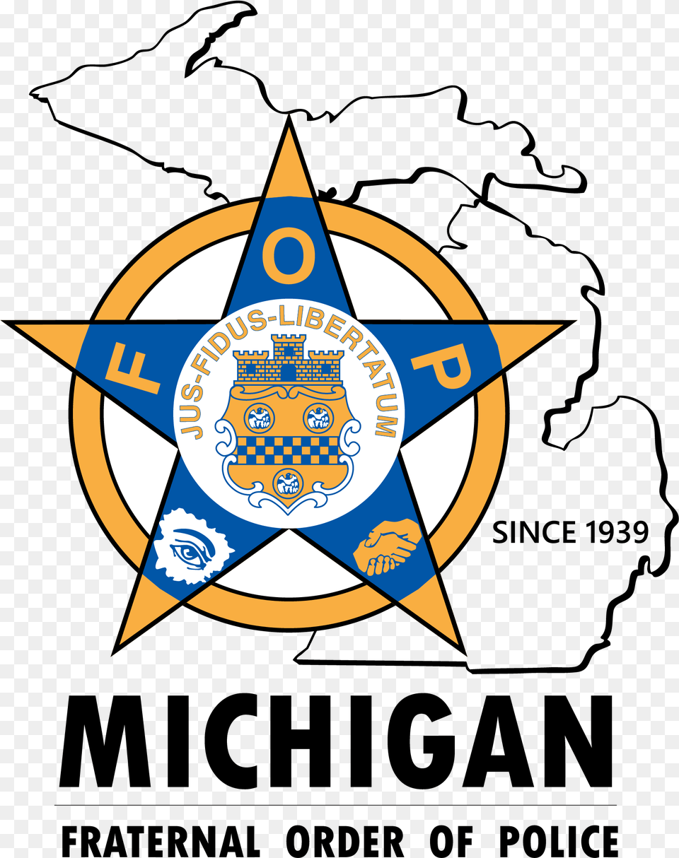 Fraternal Order Of Police, Badge, Logo, Symbol, Star Symbol Free Transparent Png