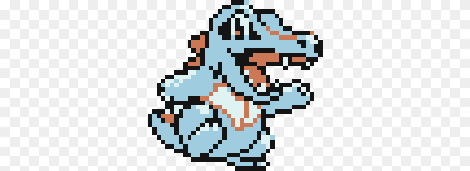 Freak Is Wrong With Totodile Plushes Pixel Art Circle, Qr Code, Pattern Free Transparent Png