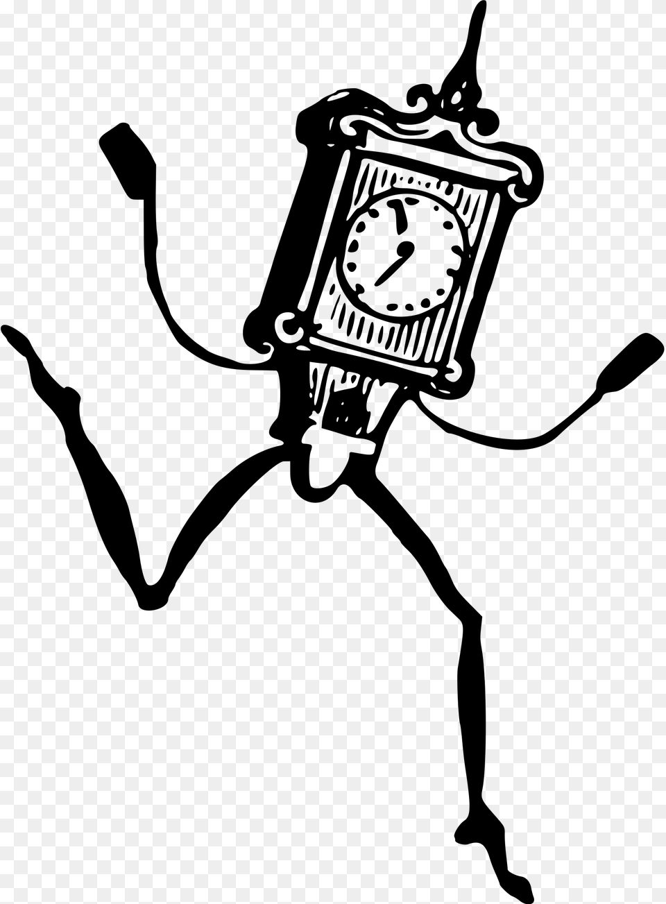 Freaky Animated Clock Clip Arts Animated Clock Gray Free Transparent Png