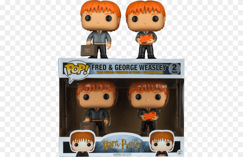 Fred Amp George Weasley Us Exclusive Pop Vinyl 2 Pack, Baby, Person, Doll, Face Free Png Download