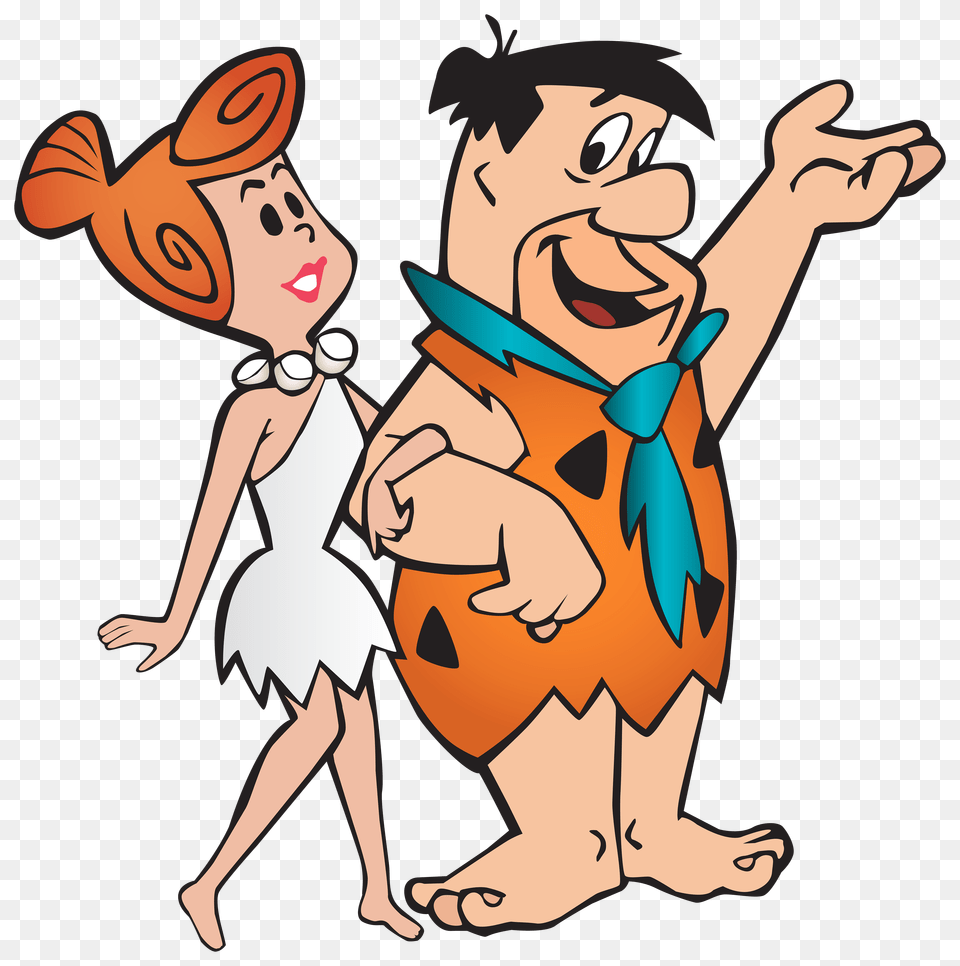 Fred And Wilma Flintstone Transparent Clip Art Adult, Person, Female, Woman Png Image