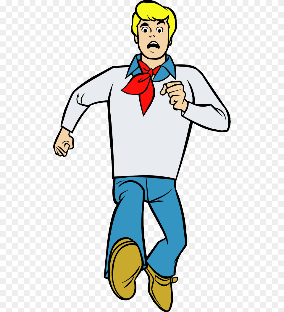 Fred Jones Running Fred Scooby Doo Characters, Accessories, Formal Wear, Tie, Child Png Image