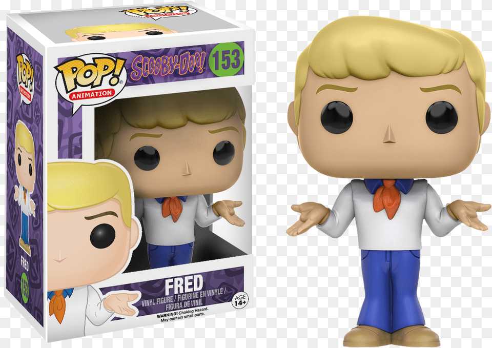 Fred Pop Vinyl Figure Funko Pop Scooby Doo Fred, Baby, Person, Face, Head Free Transparent Png