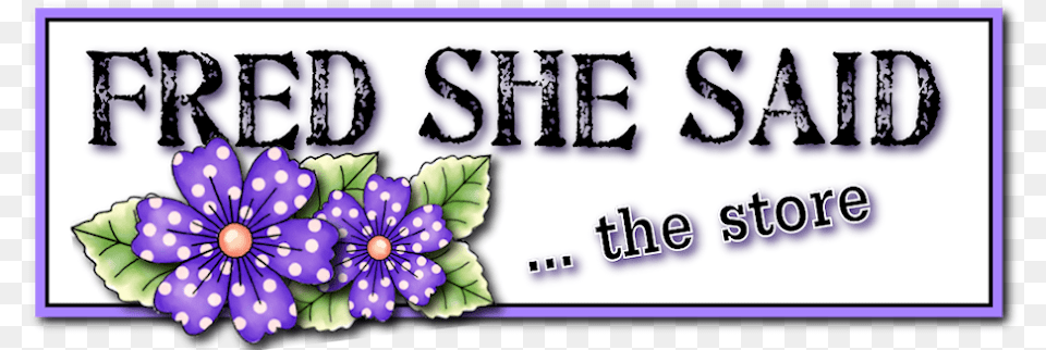 Fred She Said Designs Floral Design, Purple, Plant, Anemone, Flower Free Png Download