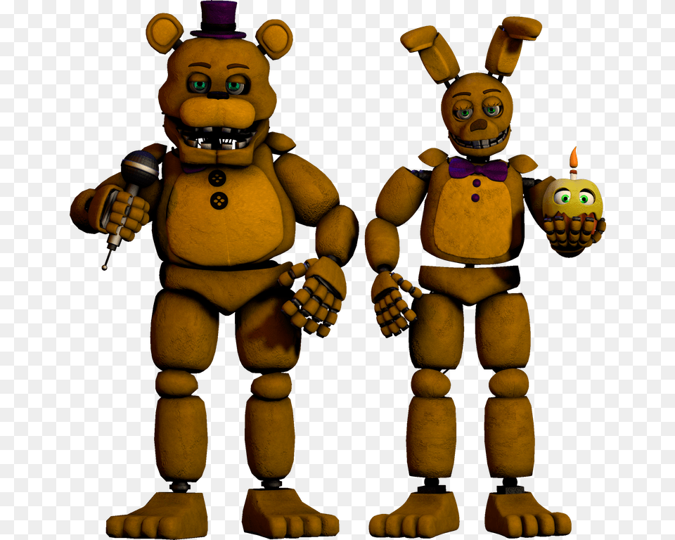 Fredbear And Spring Bonnie Extras Fivenightsatfreddys, Baby, Person, Toy, Face Free Png Download