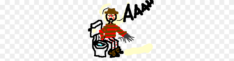Freddie Krueger In Going To Toilet Fail, Baby, Person, Juggling, Performer Png Image