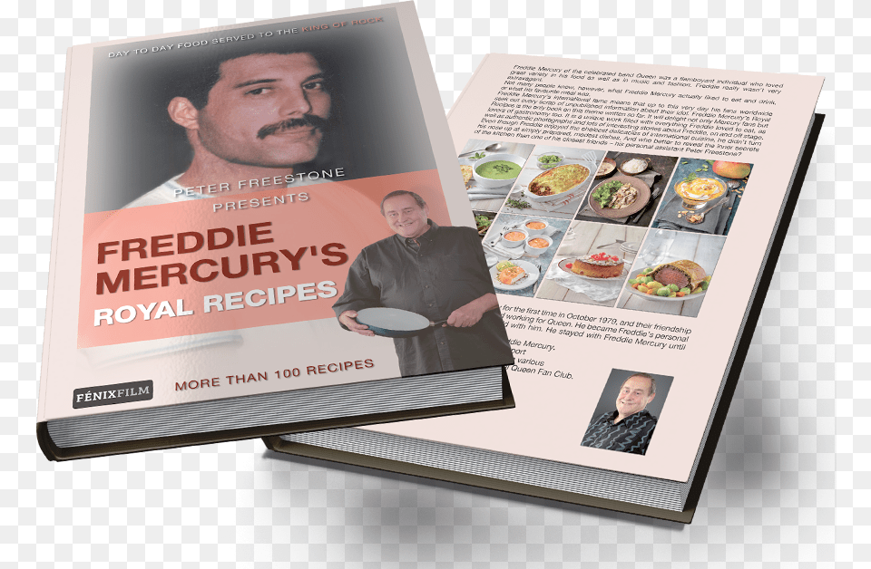 Freddie Mercury Cookbook, Advertisement, Poster, Adult, Person Free Png Download