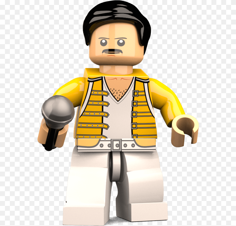 Freddie Mercury Download Minifigure Lego Queen, Figurine, Baby, Person, Face Png Image
